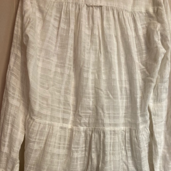 Anthropologie Maeve Ivory Peasant Top Beaded - Picture 8 of 8